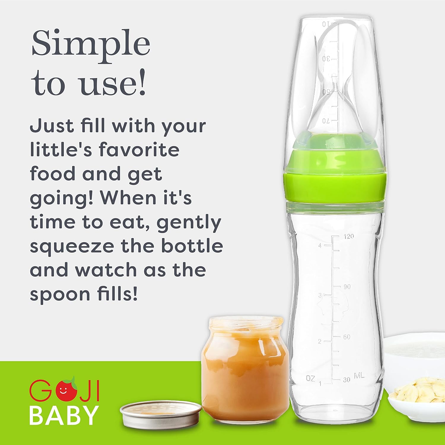 4 oz Silicone Baby Food Dispenser