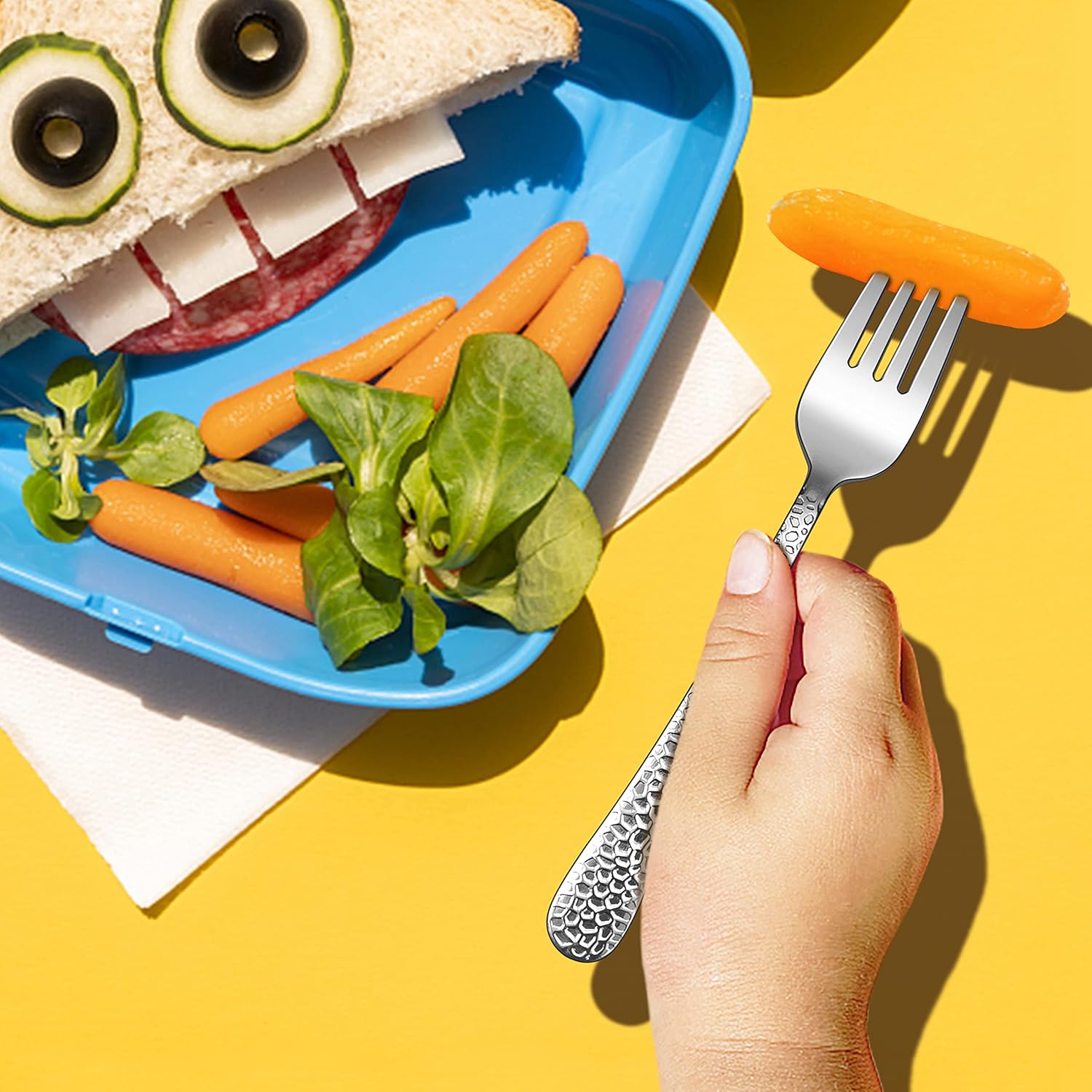 E-far Stainless Steel Kids Forks 6-Piece Set