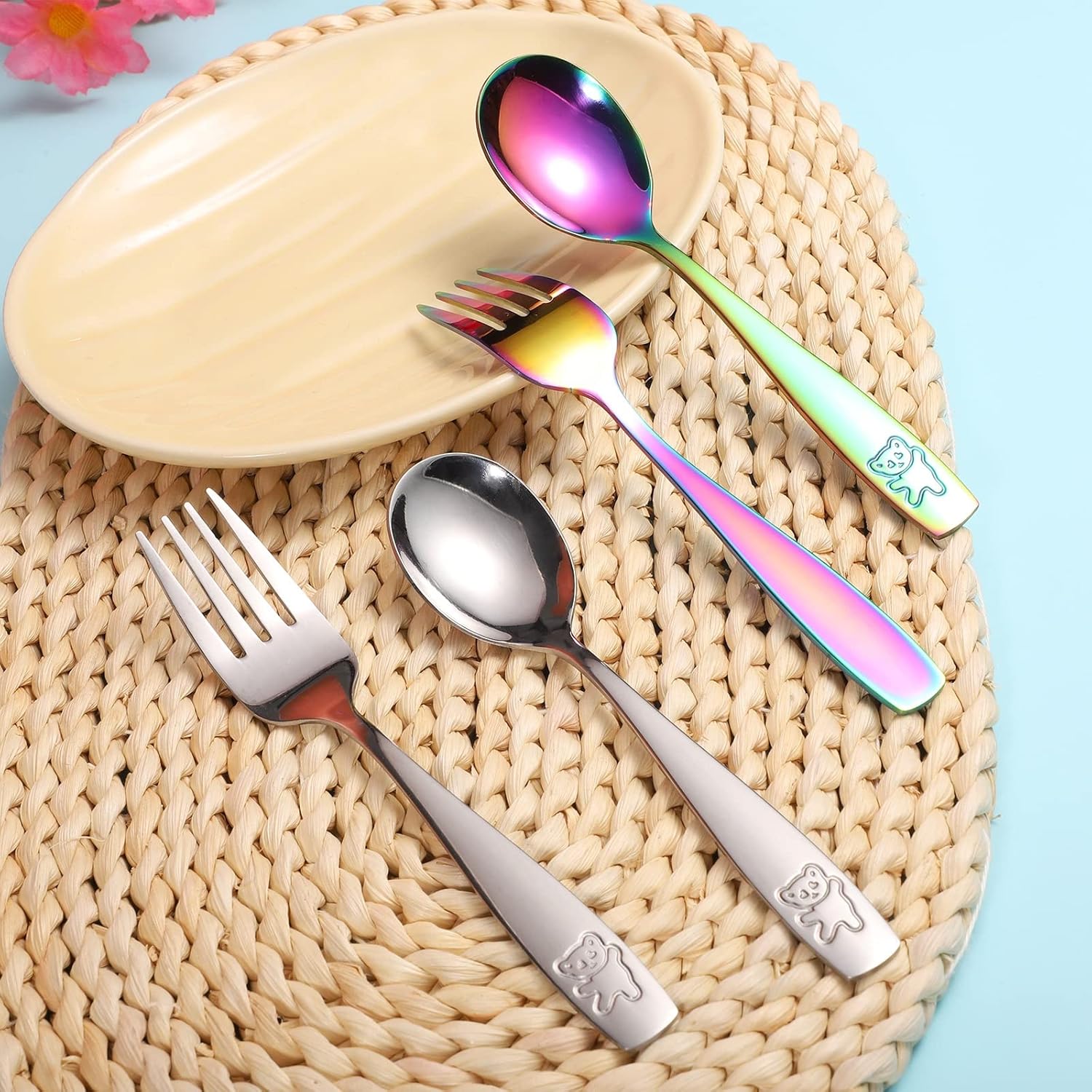 Pimoys 12-Piece Toddler Flatware Set