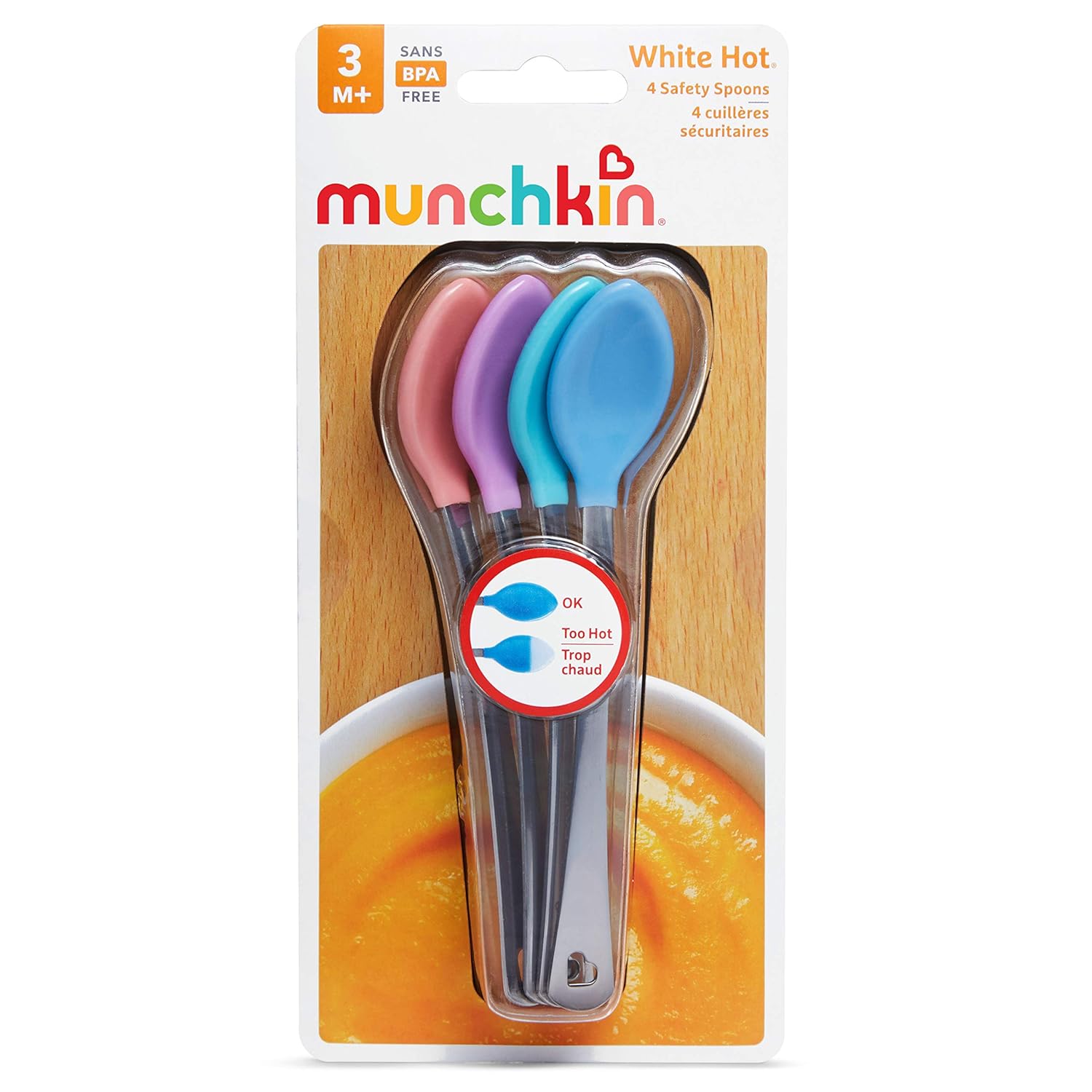 Munchkin Cincerery Safety Baby Spoons 4-Pack