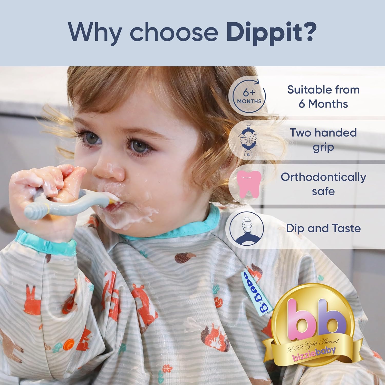 Exclusive BPA-Free Bibado Dippit 2-Pack for Baby