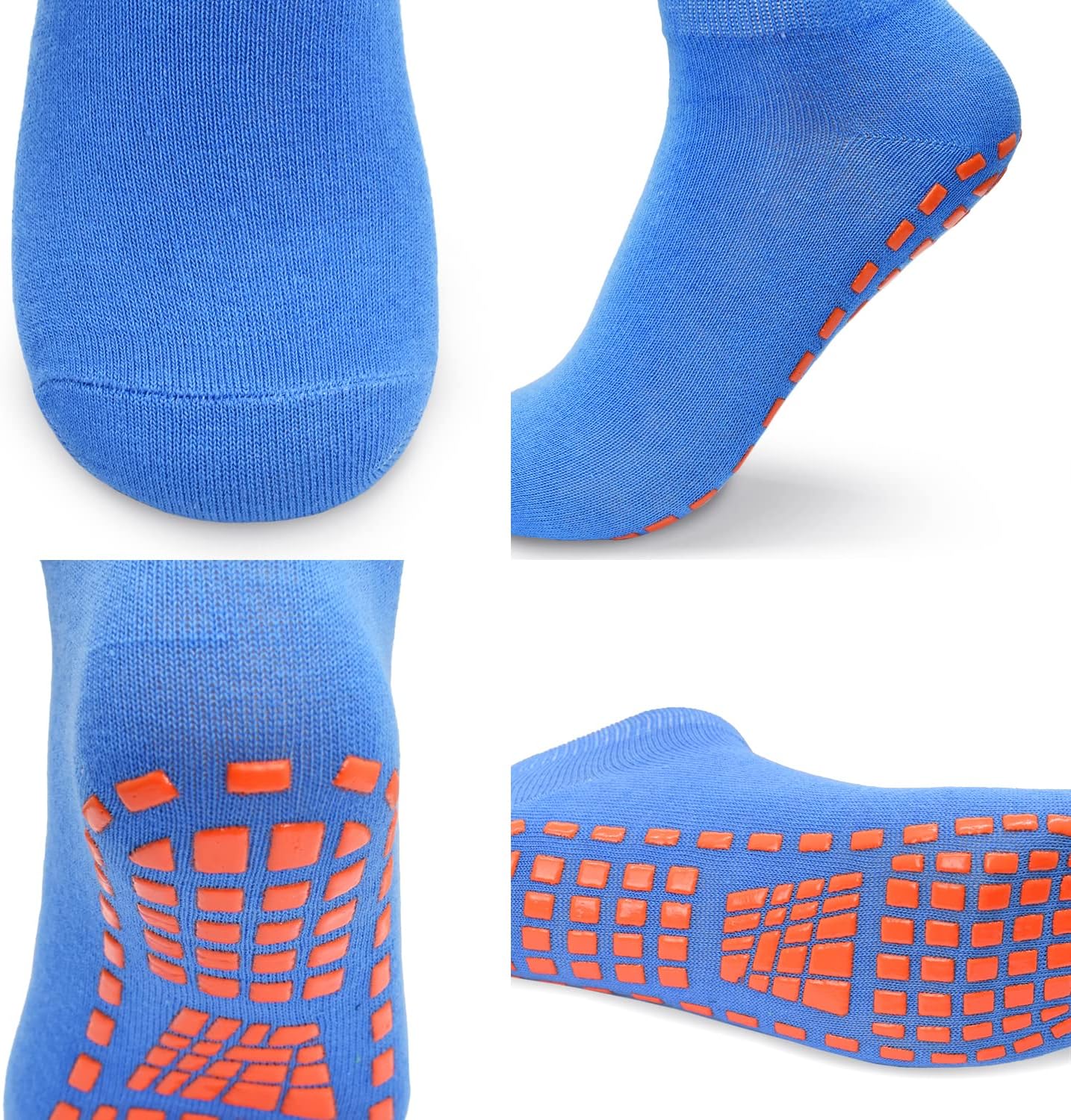ELUTONG Anti-Skid Trampoline Socks for Kids 6 Pairs Non-Slip Socks