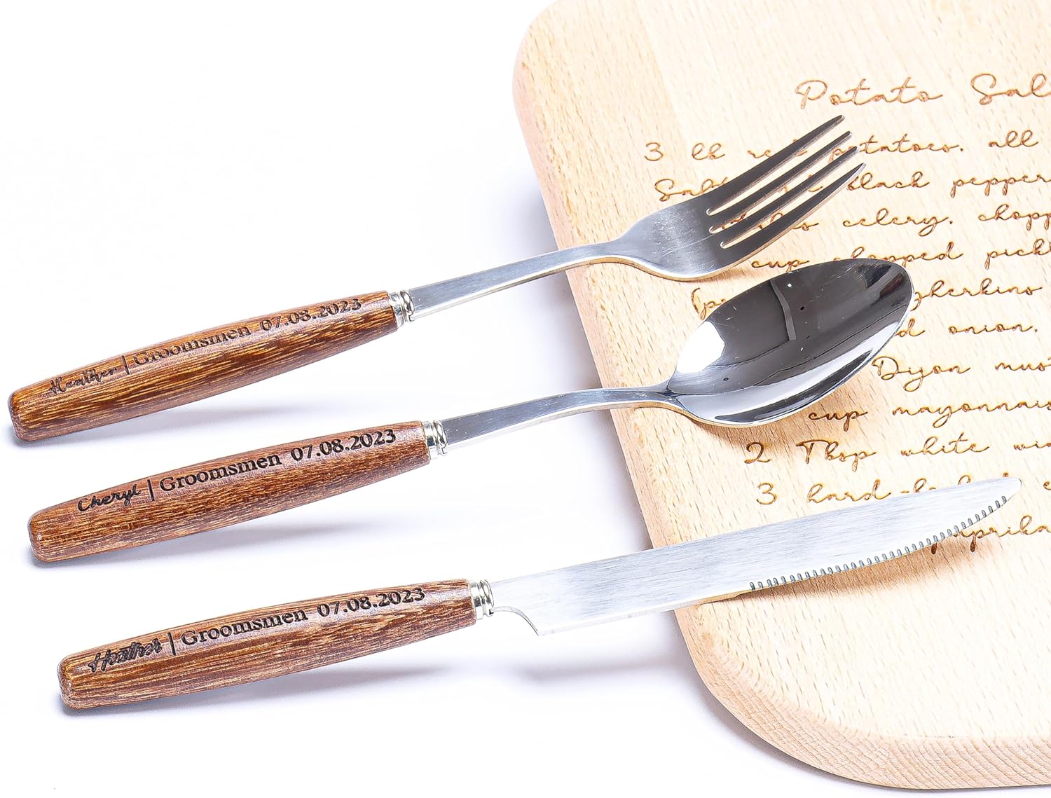 Compact Personalized Flatware Set