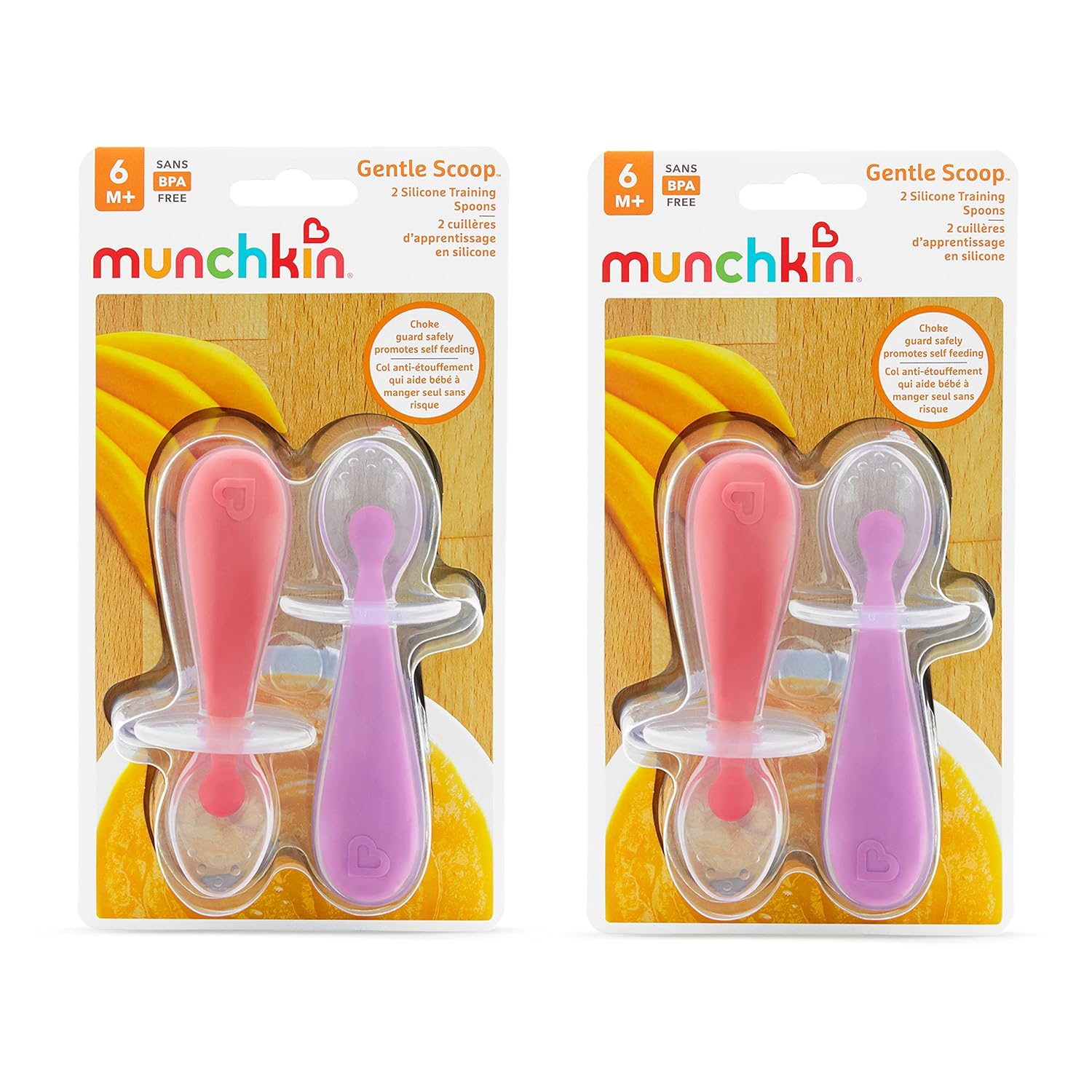 Munchkin Silicone Scoop Trainer with Choke Guard for Baby Led Weaning