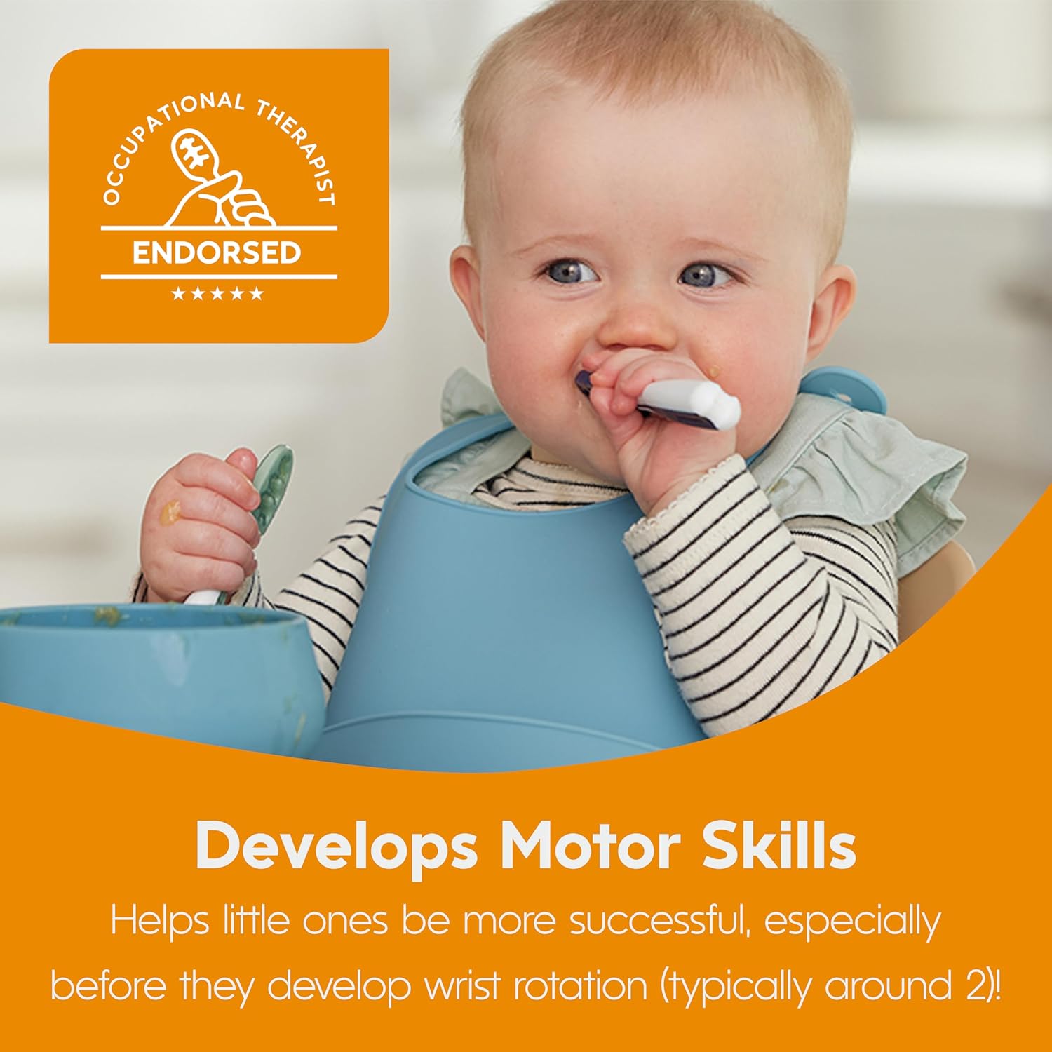 NumNum Baby Spoons Set Self-Feeding for 6 Month-olds