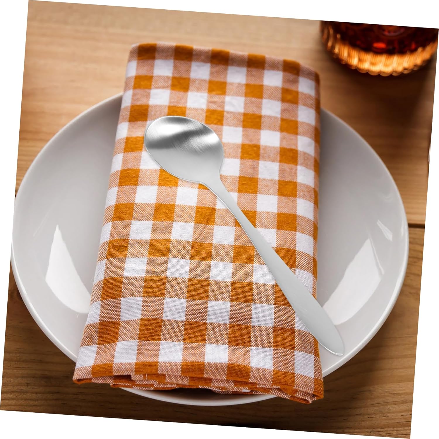 Curved Senior Baby Right-Handed Ergonomic Kitchen Spoon Silver Finish
