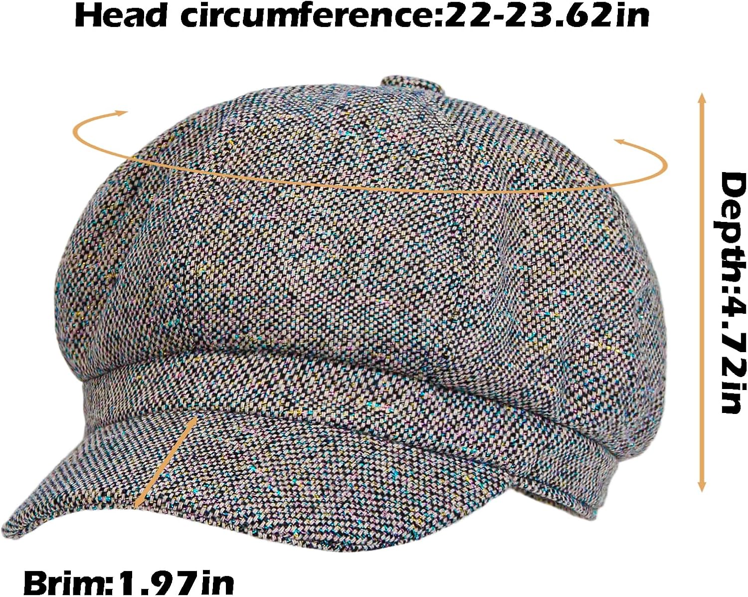 PanPacSight Womens Wool Cabbie Beret