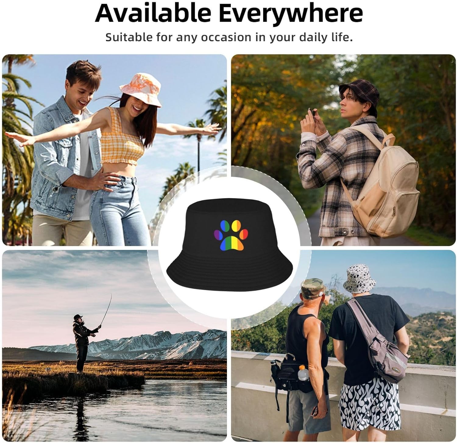 LGBT Pride Bucket Hat - Unisex Beach Travel Essentials