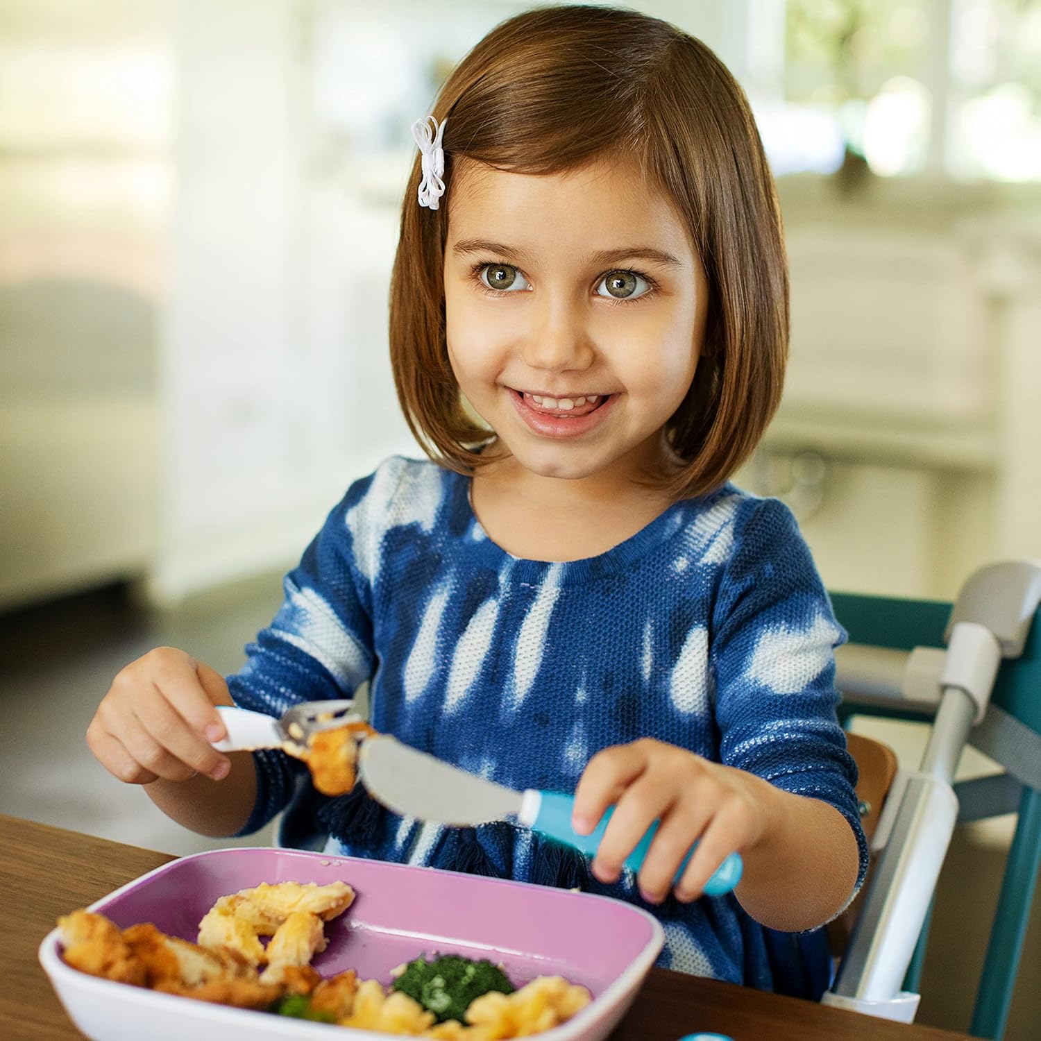 Munchkin Splash Toddler Flatware Set 6-Pack BPA-Free BlueGreen