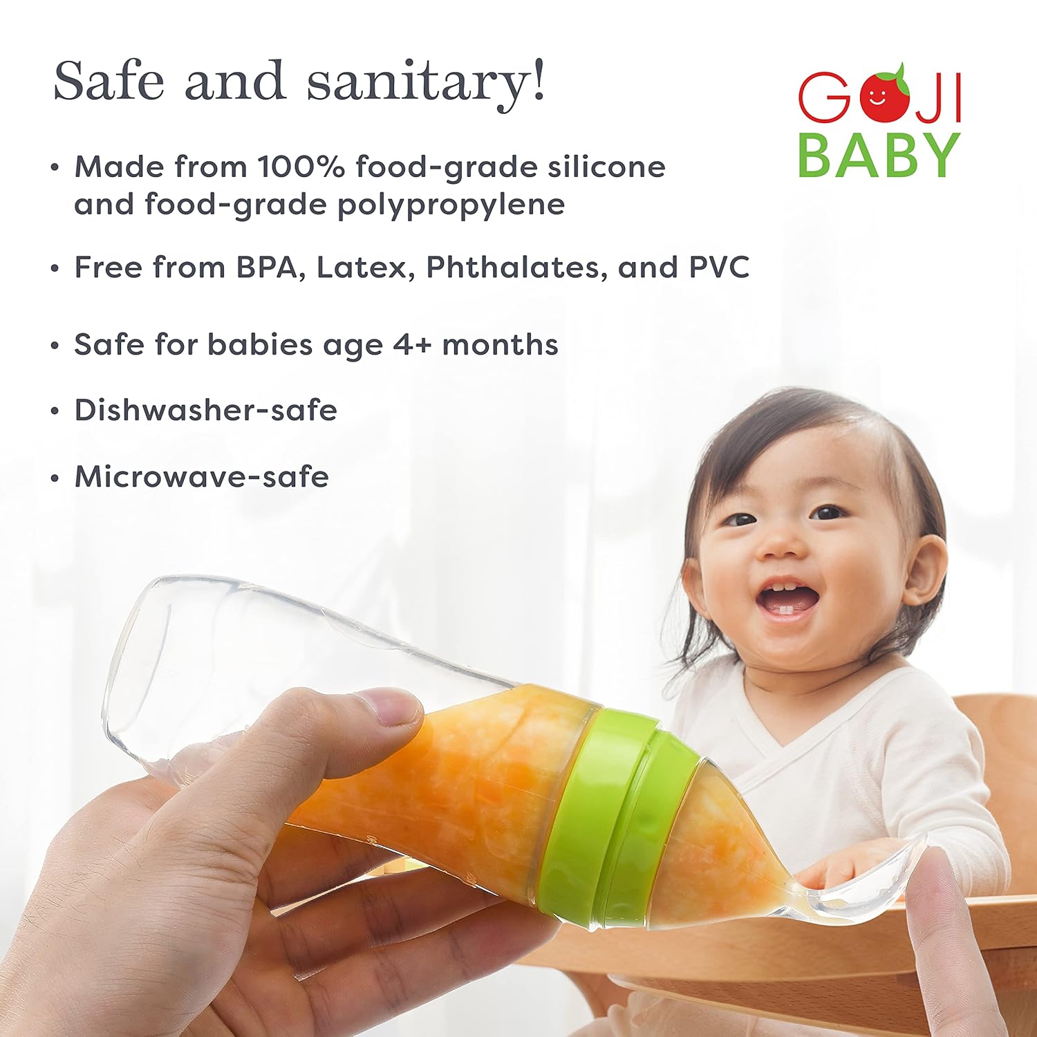 4 oz Silicone Baby Food Dispenser