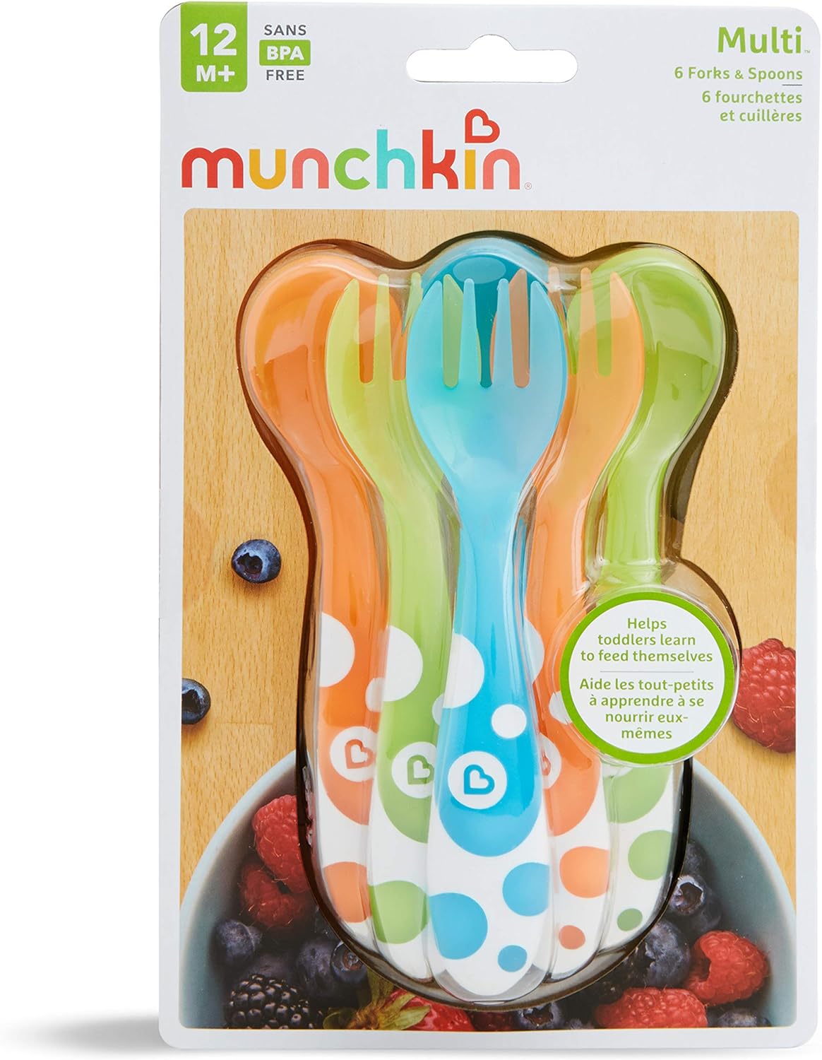 Munchkin Toddler Forks and Spoons 6-Pack