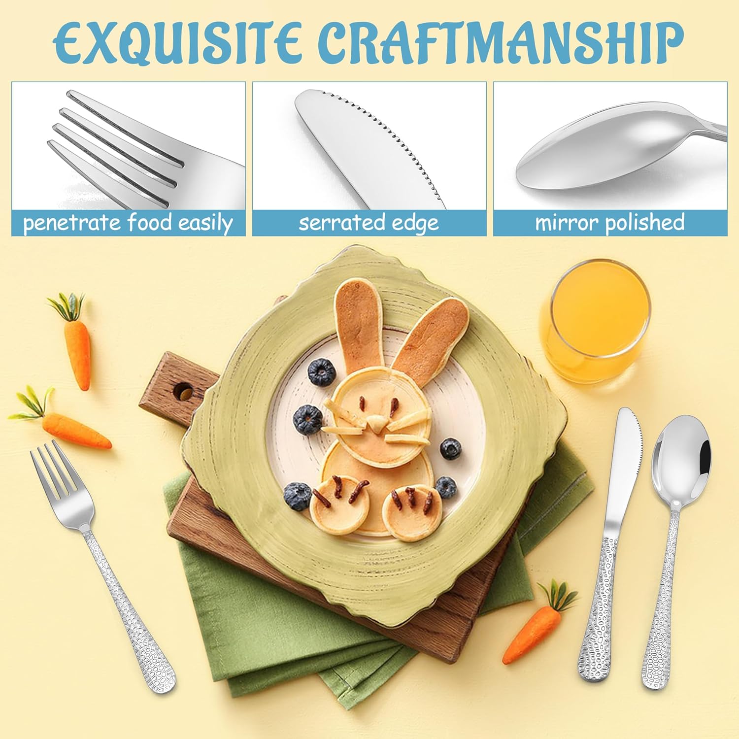 E-far 12-Piece Kids Flatware Set