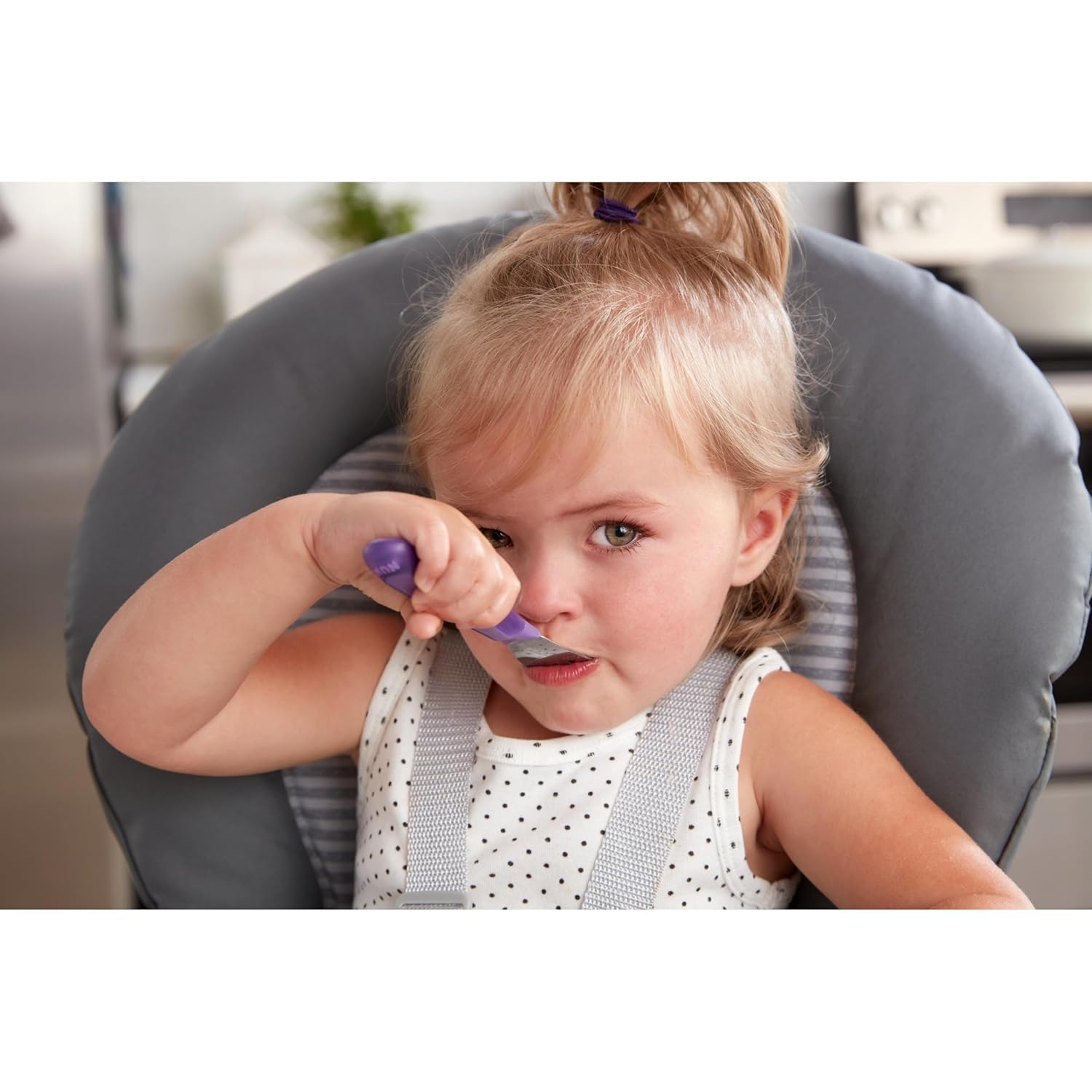 NUK Kiddy Cutlery 3-Piece Set Durable stainless steelforks BPA latex-free