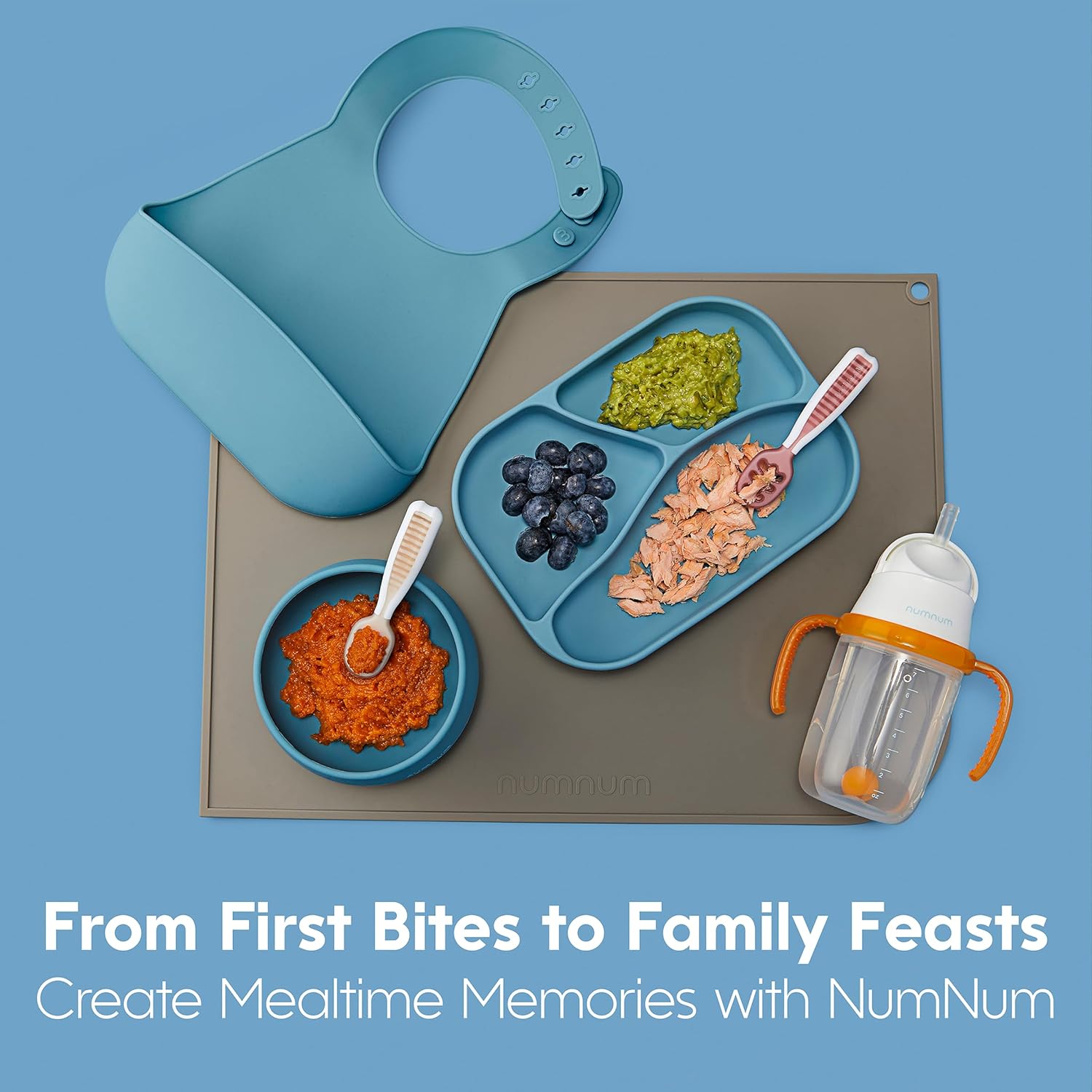 NumNum Baby Spoons Set Self-Feeding for 6 Month-olds