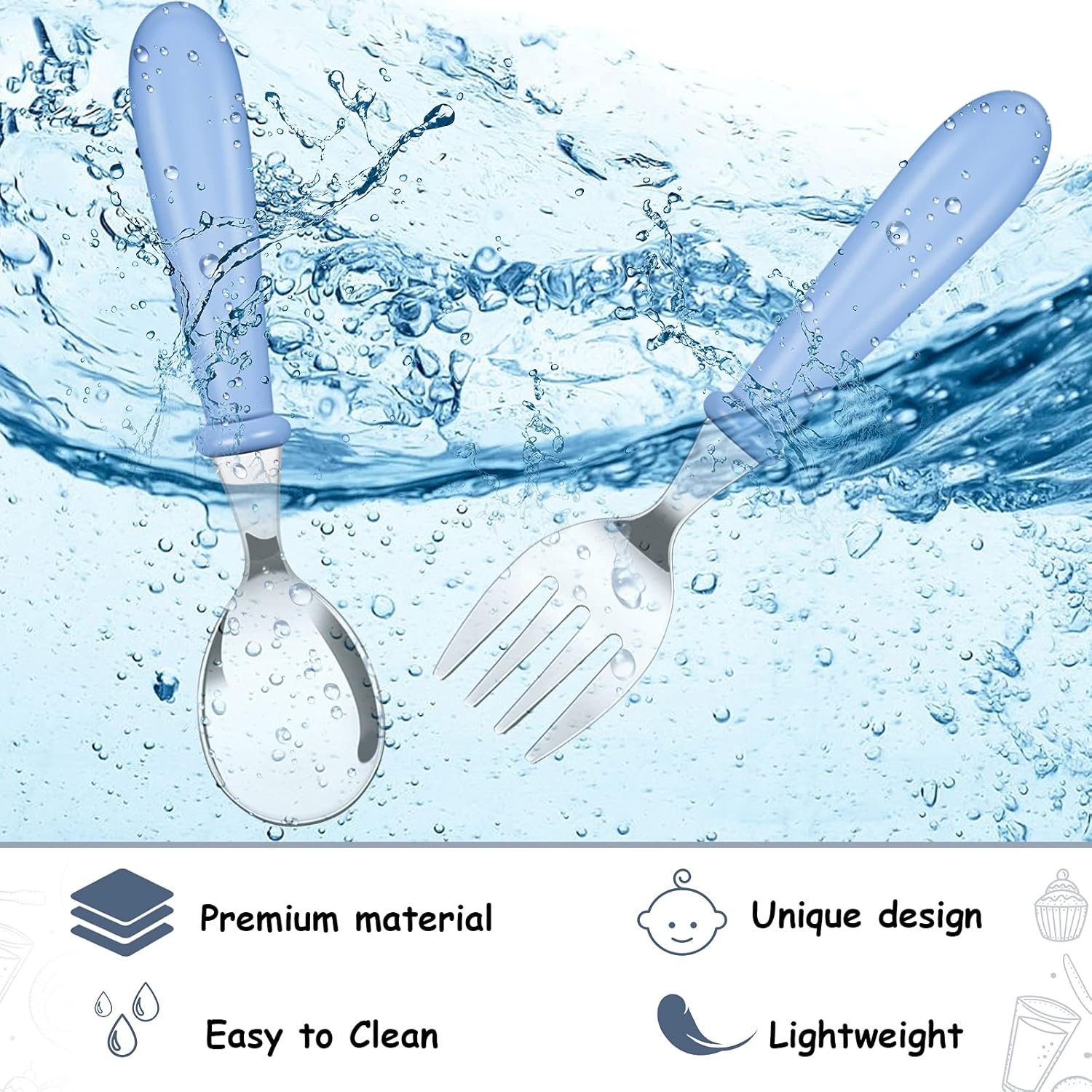 Honeydak Toddler Utensils Set