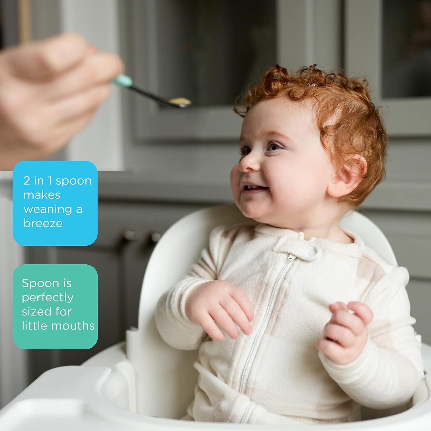 Nuby 2-in-1 Baby Spoons 6 Months 3-Pack