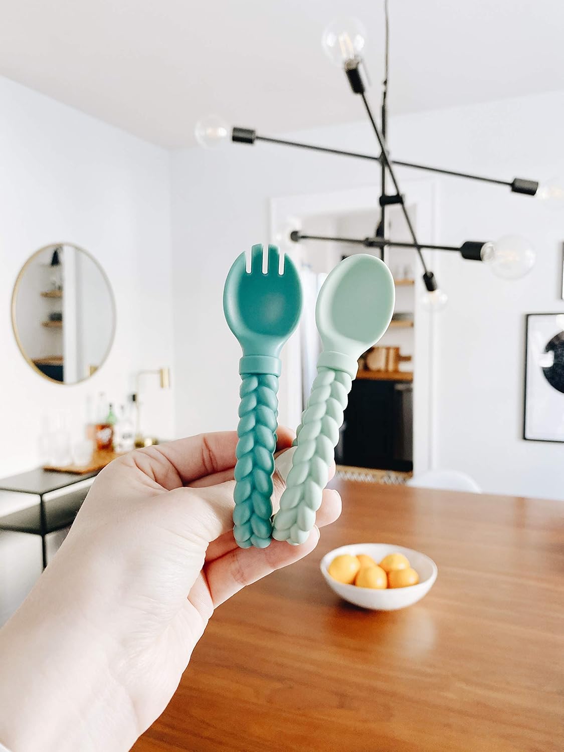 Itzy Ritzy Silicone Spoon Fork Set for Babies