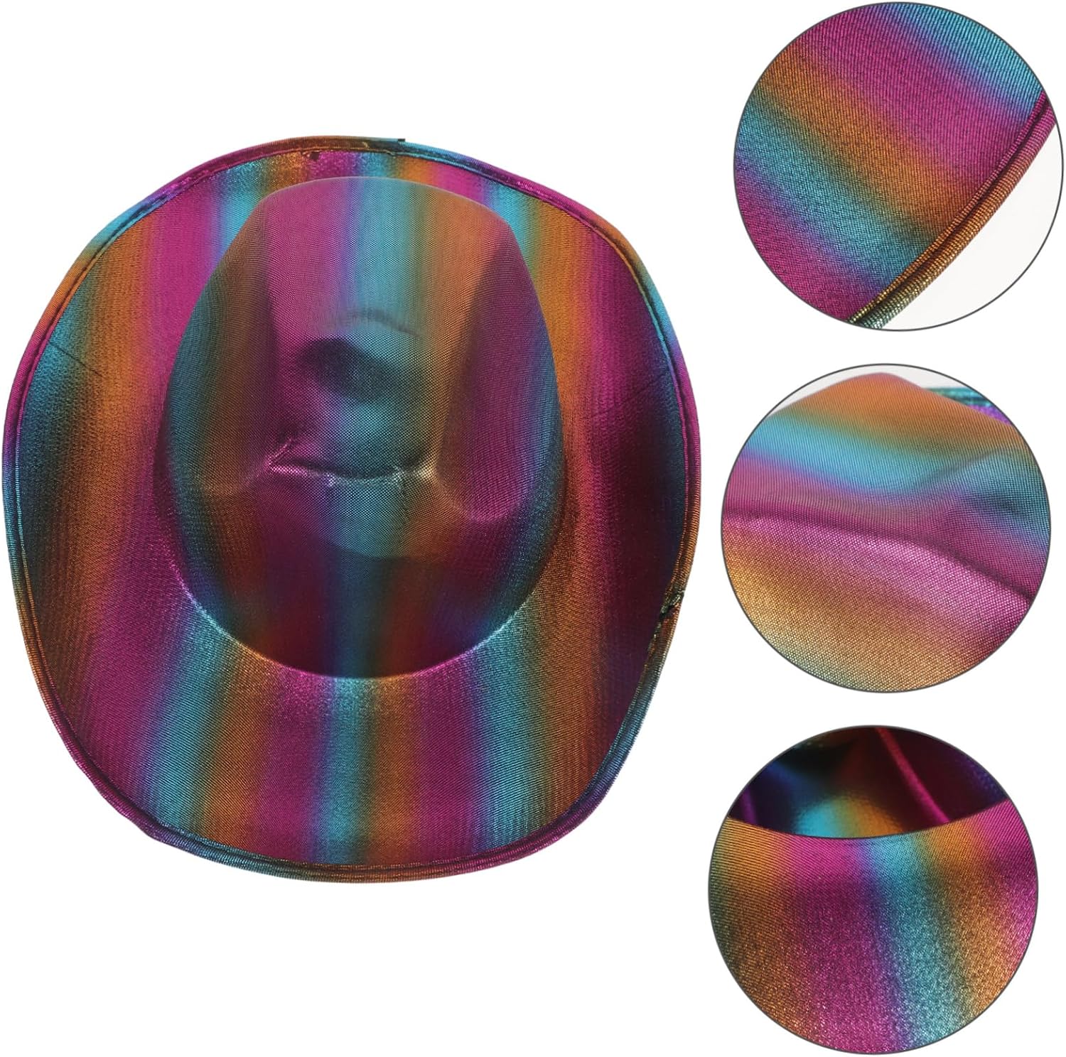 Sparkling Cowboy Hat LED Lighting Reusable and Durable