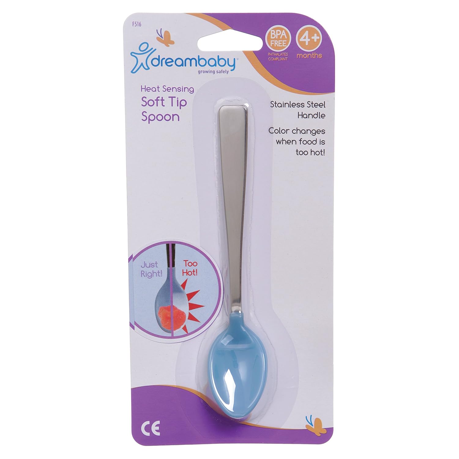 Dreambaby Heat-Sensing Color-Changed Soft Tip Spoon