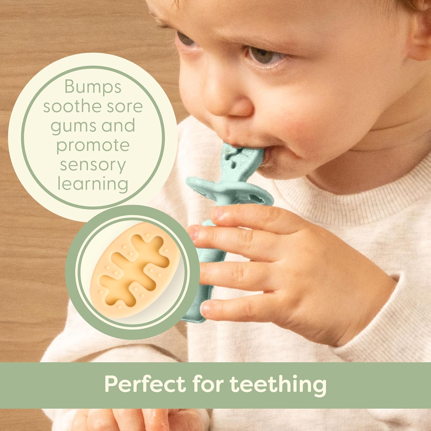 UpwardBaby - Safe Style 3-Pack Silicone Baby Feeding Spoons With Anti-Choke