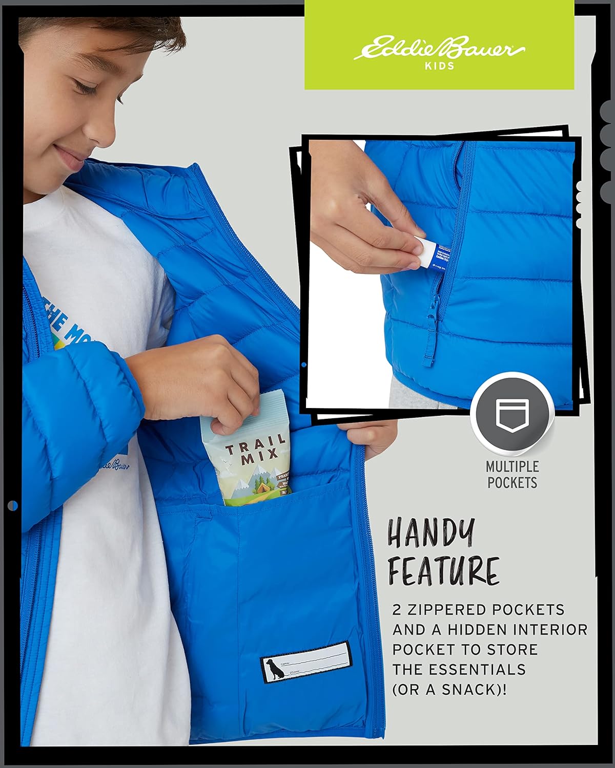Eddie Bauer Boys Weather Resistant Down Jacket for Cold Weather