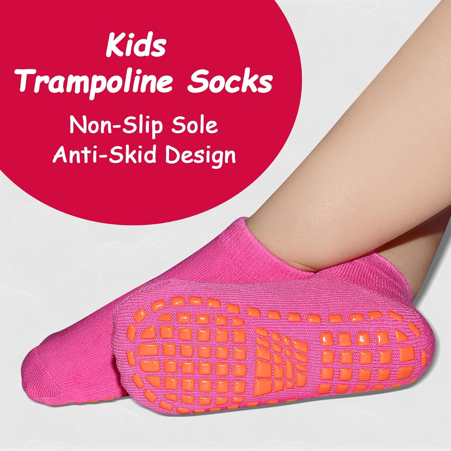 Non-Slip Grip Socks for Boys 2-13