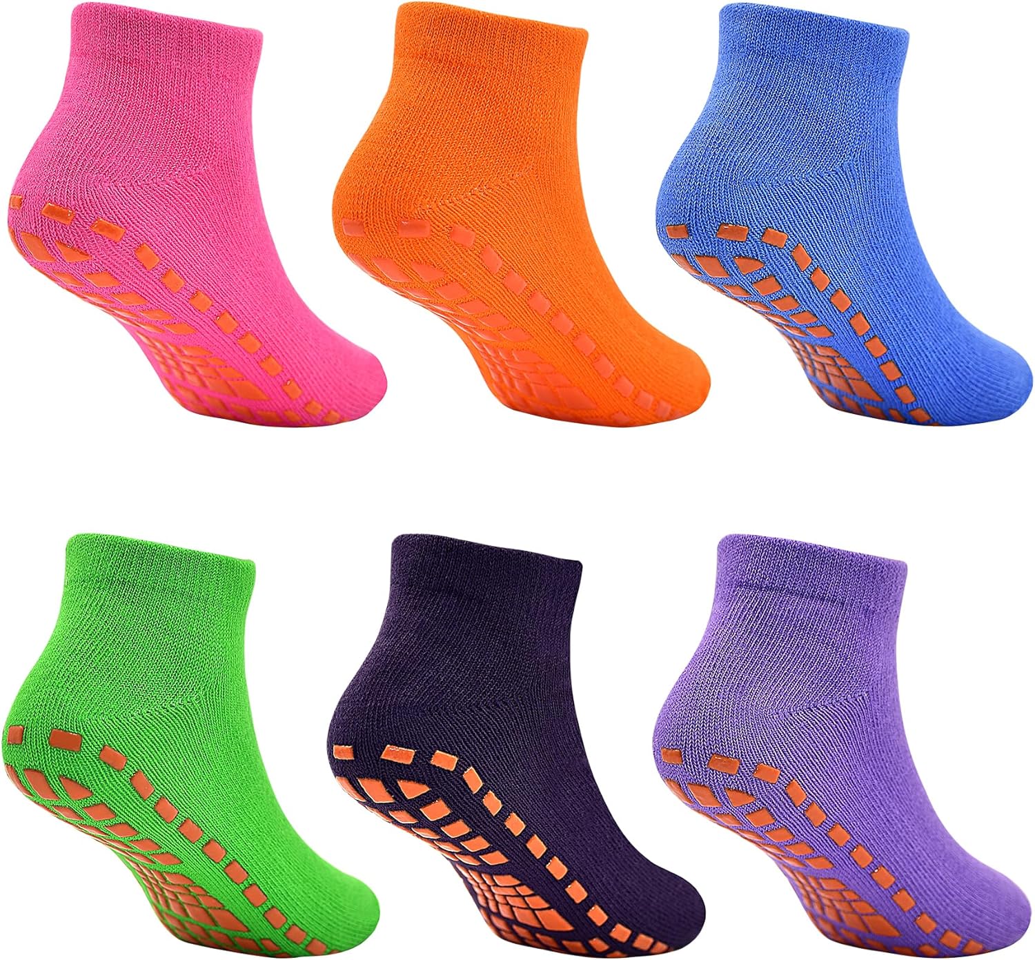 Non-Slip Grip Socks for Boys 2-13