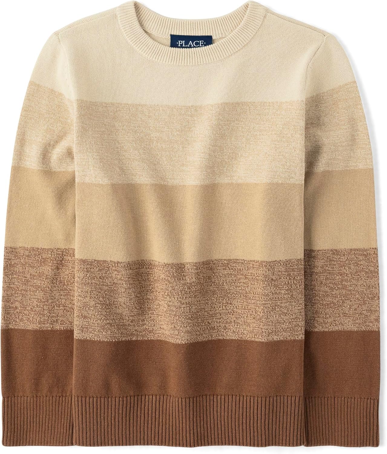 The Childrens Place Boys Long Sleeve Sweater - Cinnamon Medium