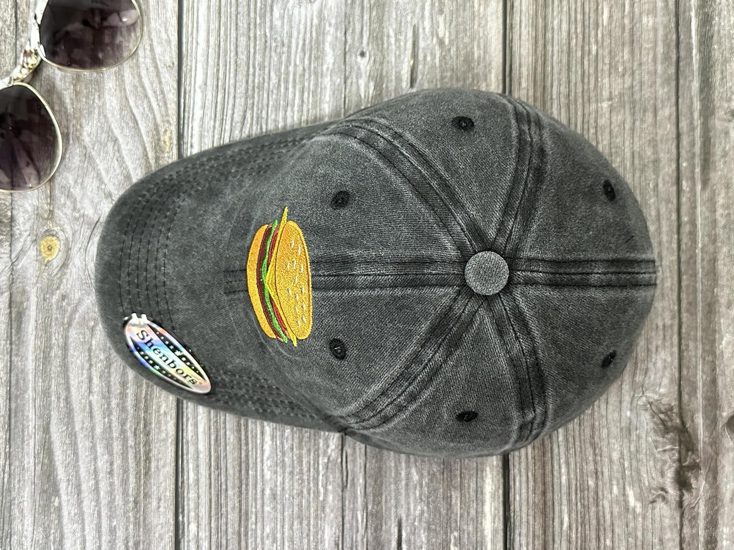 Cheesy Burger embedded Baseball Hats for Men Women