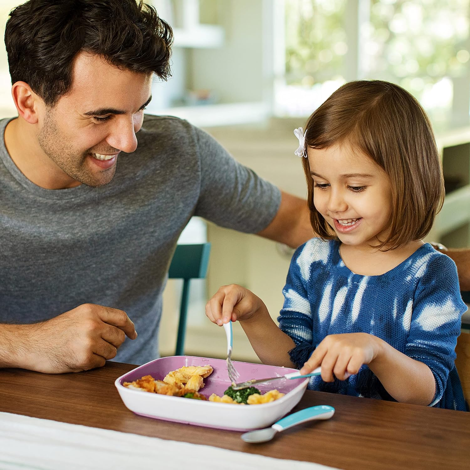 Munchkin Splash Toddler Flatware Set 6-Pack BPA-Free BlueGreen