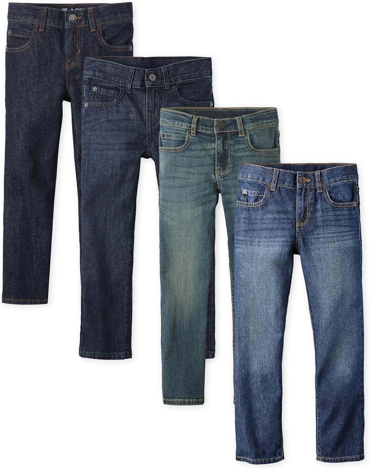 The Childrens Place Boys Multi-Pack Straight Leg Jeans