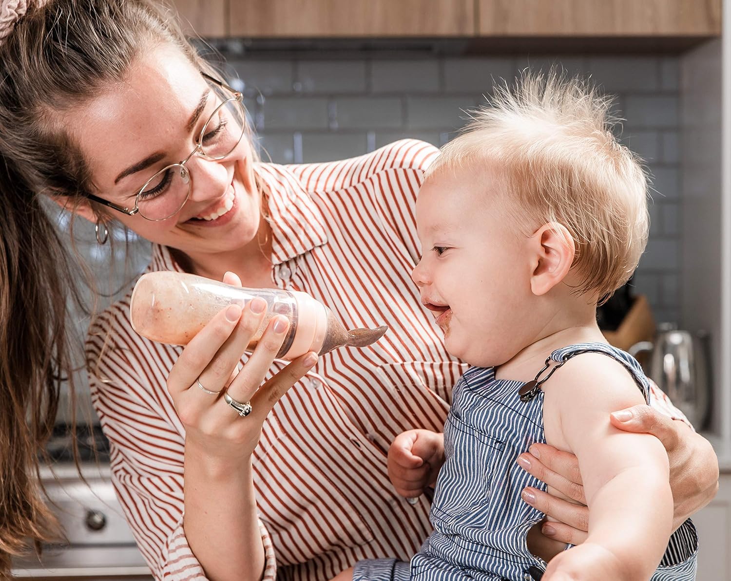 Haakaa Silicone Baby Food Feeding Spoon Grey