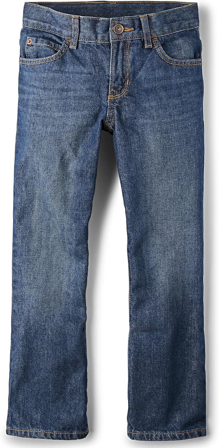 The Childrens Place Boys Comfortable Bootcut Jeans