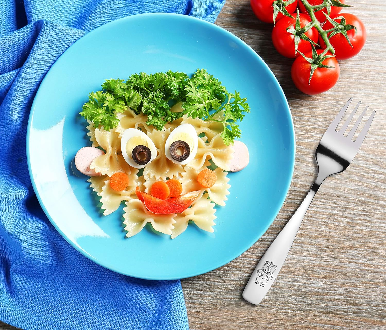 9-Piece Safe Stainless Steel Kids Flatware Set